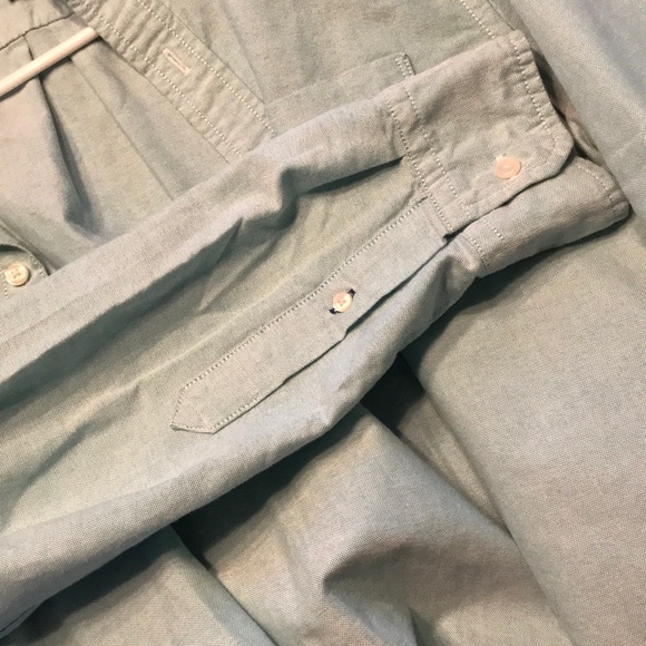 American Eagle Blue Long Sleeve Button Up - Picture 3 of 3